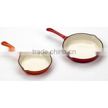 Enamel Coating Cast Iron Fry Pan