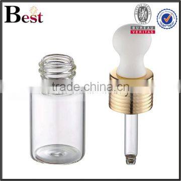 2017 Hot New Products Cosmetic Fragrance Perfume Glass Bottle 15ml 20ml 30ml Screw Gold Big Dropper Glass Perfume Bottle China photo-2