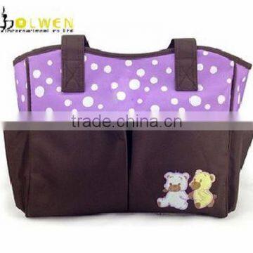high-capacity and multifunction diaper bag with microfiber