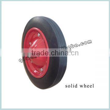 pu Material Solid Wheelbarrow pu Wheel 4.00-8 photo-3