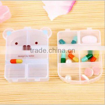 Custom Cartoon 6 Compartment Medicine Storage Case PP Plastic Pill Box Supplier in China,custom Made Plastic Pill Box Supplier photo-3
