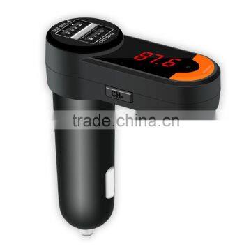 Wireless Bluetooth Car Kit With Portable Dual USB Car Charger Hands Free MP3 Player FM Transmitter photo-5