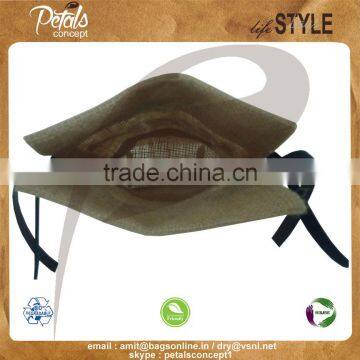 Drawstring Bag With Pu Label & Screen Print Logo With PU Pull String Closure - Ideal for Branding of Wine photo-5