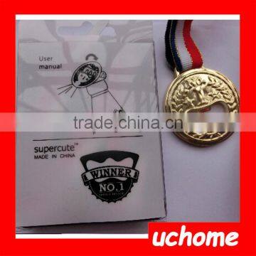 UCHOME Creative Designed Winner Gold Medal Bottle Opener With Ribbon photo-6