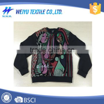 Art theme fashion custom long sleeve t shirt men