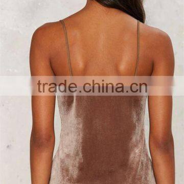 Velvet Clothing Beige Lace Trim Camisole Top for Women 2016 HST2549 photo-3