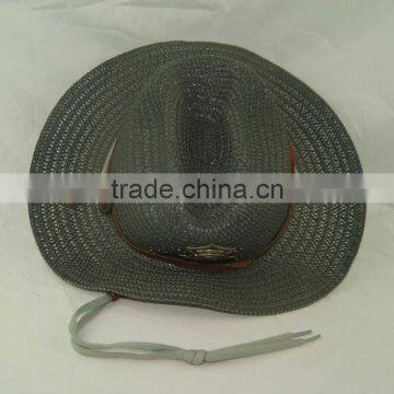 Grey Color Bulk Straw Cowboy Hats, Caps Hats Men Wholesale photo-5