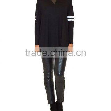 2015 New Fashion Round Neck Long Sleeve Polo Womens T-shirt Wholesale photo-2