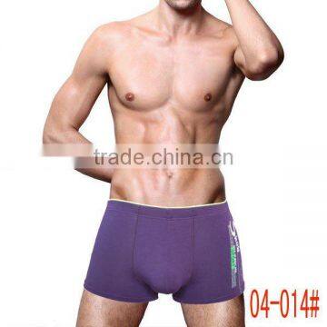 Lycra men's boxer shorts 95%cotton&5%spandex male underwear