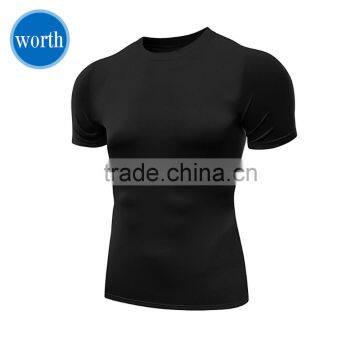 Compression T-shirt men cutom OEM only basic style shirt manufacturing company