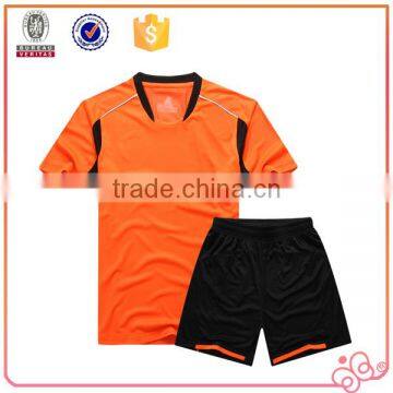 Dry fit Interlock Soccer uniform Wholesale new season 2015 soccer uniform with mesh