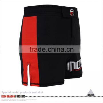 2016 NEW STYLE BLACK MMA SHORTS WITH LOGO ON THE BOTTON OF LEG OPENING photo-5