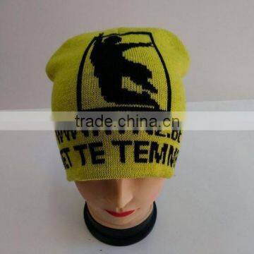 100% Acrylic Fashion Embroidery Beanie Hat photo-5