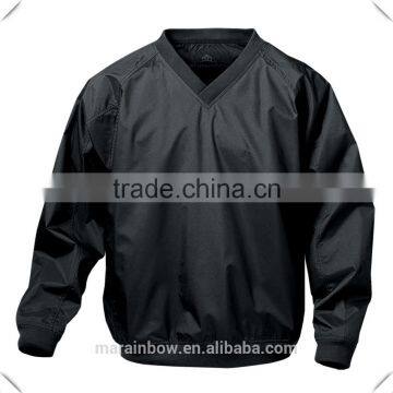 Premium Golf Pullover,high quality V neck Latest Golf Wind Breaker Jacket Made in China