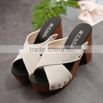 Zm50244b Summer New Style Lady Shoe Chunky Heels Fashion Sandals Women photo-6