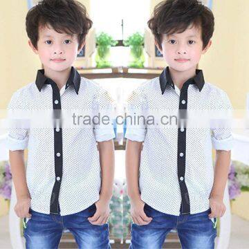 New Style Fashion Baby Boy Shirt Polka Dot Boy's Shirt T-shirt photo-2