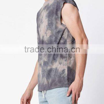 Top Sleeve Destroyed Muscle Tank Top for 2017