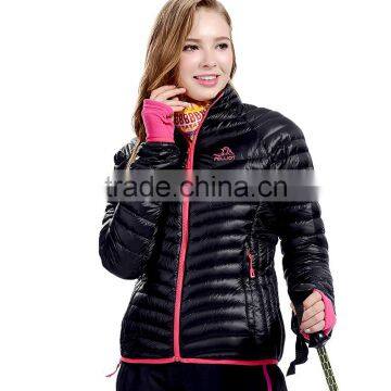 Warm Clothing Light Thin Women Winter Stand up Down Jacket photo-4