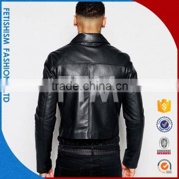 China OEM Latest Design Leather Jacket photo-2