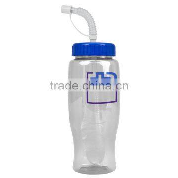 USA Made 27 oz Transparent Sports Bottle With Straw Lid - BPA/BPS-free, FDA Compliant and Comes With Your Logo photo-5