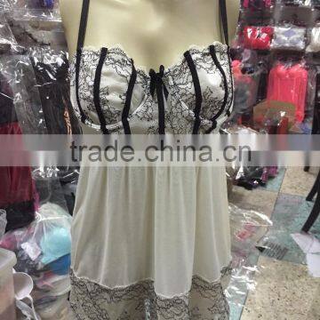 2016 Newest Designs Sexy Baby Doll With Fantasitic Decorative Flower and Lace photo-3