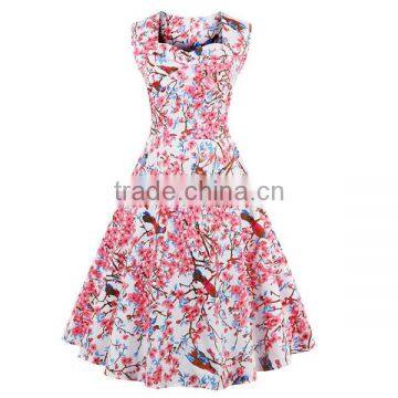 Walson 2017 Sleeveless Printed Summer Women Dresses photo-2