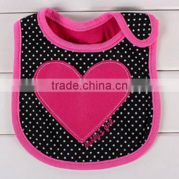 2015 Custom cotton baby animal bibs top quality food grade soft baby bibs