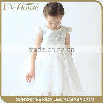 Full-length Ball Gown Flower Girl Dress Satin Lovely Lace for Wedding
