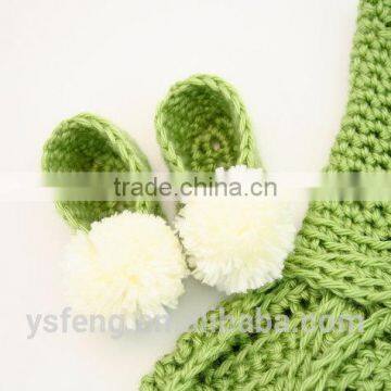 Fashion Kids Party Wear Baby Girl Crochet Sweater Dress Set photo-2