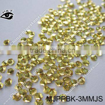 Nail Studs Shell Nail Studs 3MM Gold Color For Nail DIY photo-2