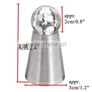 3PCS/LOT Stainless Steel Icing Piping Tips Nozzle Sphere Shape Russian Lcing Piping Nozzles Pastry Tips Decoration photo-5
