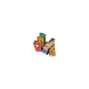 Glossy lamination 210gsm coated colorful Printed Paper Carrier Bags with cotton Handle