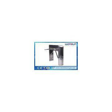 Subway Station Electric Double Tripod Turnstile Gate Mechanism , Vertical Type