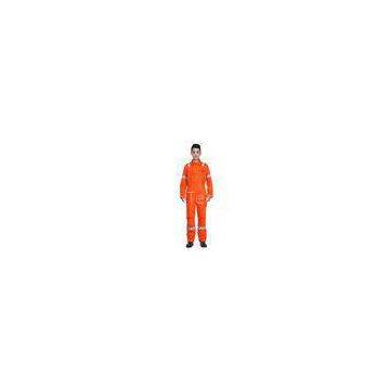 FR Clothing Cotton Flame Retardant Coveralls , Heat Insulation Fire Resistant Suits