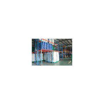Double deep pallet racking systems multi level 12M for bulk goods