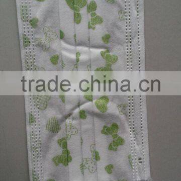 3ply cartoon printed nonwoven disposable face mask