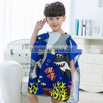 Printed microfiber beach hooded towels