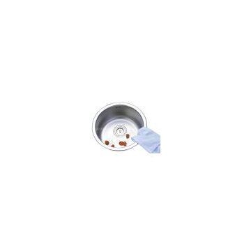 Stianless steel round bowl kitchen sink