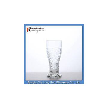 LongRun Unique design cut glass pattern glassware ice cream cup with stand china supplier