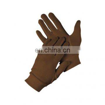 hot sale winter hand knitted silk gloves