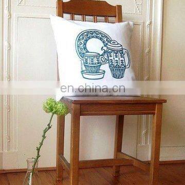 cotton cushion cover with pot printing