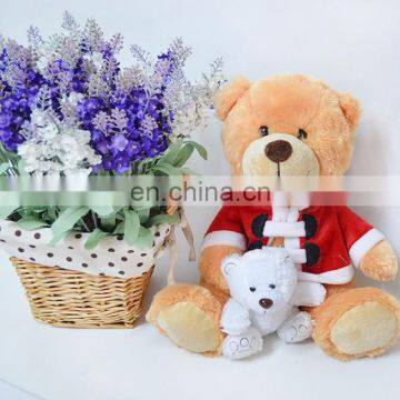 Best selling teddy bear toy with series clothes for girls gift