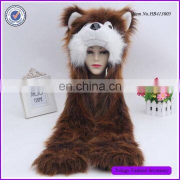 Unisex Winter Animal Faux Fur Hood Fur Hat Patterns