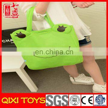 Foldable Plush Frog Shopping Tote Bag