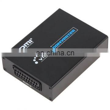 Full HD 1080P SCART to HD Converter With Scaler Adapter Box photo-3