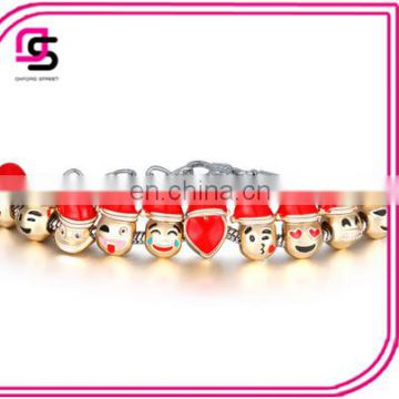 2016 fashion latest newest beautiful Christmas environmental bracelet