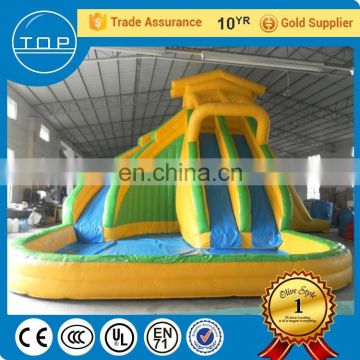 PVC cheap slides water floating playground inflatable slide China suppliers