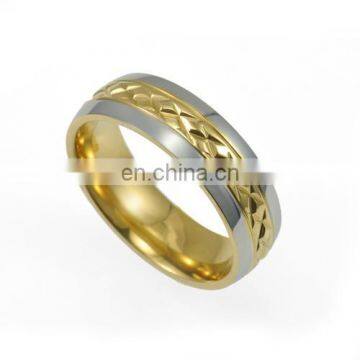 Polished stainless steel ring core titanium ring jewelry