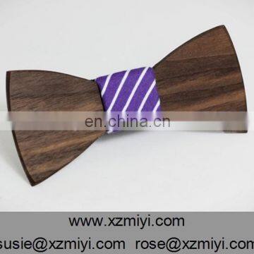 Christmas wood flashing bow ties craft tie bow for men