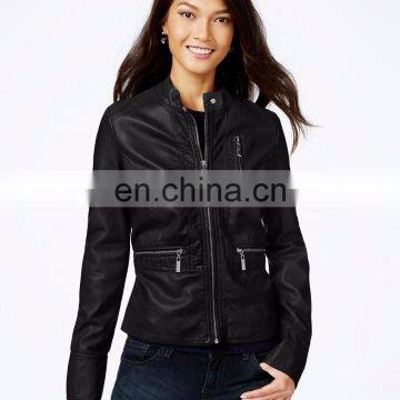 Manufacturer price custom men women motorcycle pu leather jacket